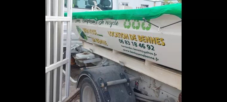 Location benne accès difficile, Montpellier, BENOIT HERNANDEZ - Ben loue sa benne