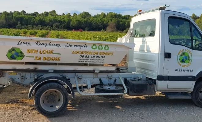 Location de bennes à Sète, Montpellier, BENOIT HERNANDEZ - Ben loue sa benne